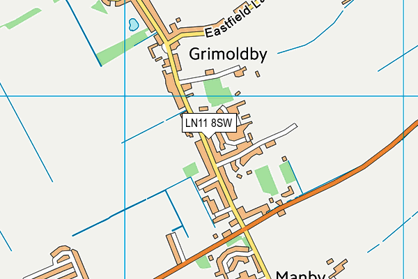 Grimoldby Primary School map (LN11 8SW) - OS VectorMap District (Ordnance Survey)