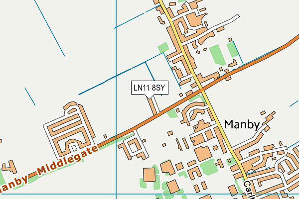 LN11 8SY map - OS VectorMap District (Ordnance Survey)