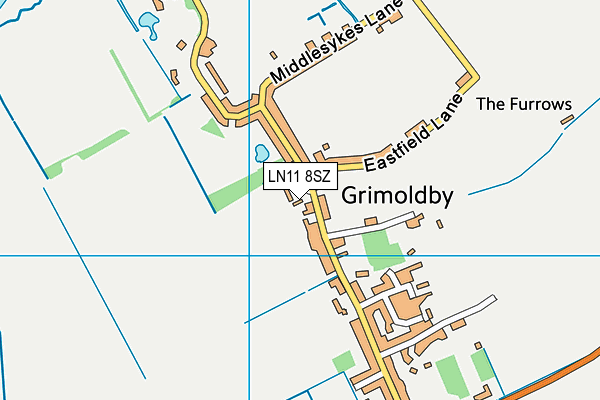 LN11 8SZ map - OS VectorMap District (Ordnance Survey)