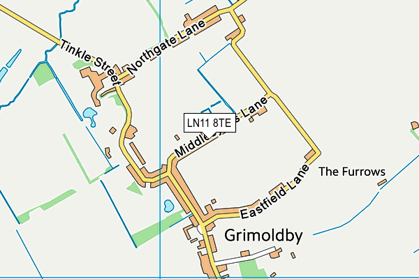 LN11 8TE map - OS VectorMap District (Ordnance Survey)