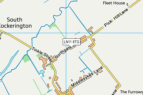 LN11 8TG map - OS VectorMap District (Ordnance Survey)