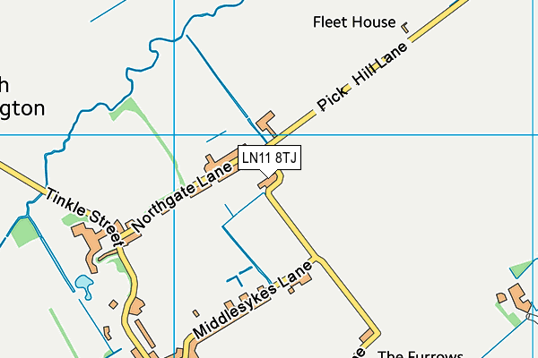 LN11 8TJ map - OS VectorMap District (Ordnance Survey)