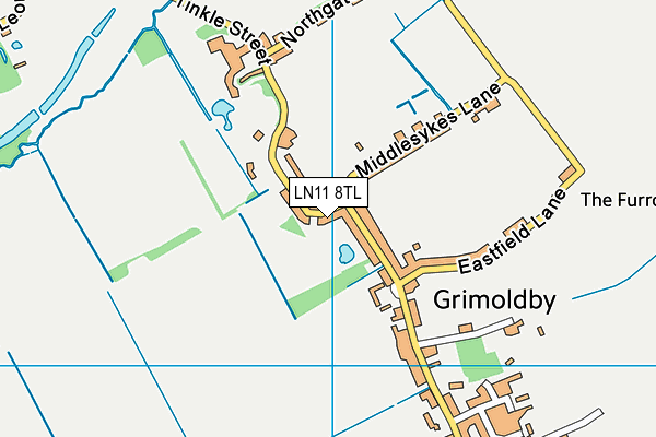 LN11 8TL map - OS VectorMap District (Ordnance Survey)