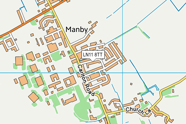 LN11 8TT map - OS VectorMap District (Ordnance Survey)