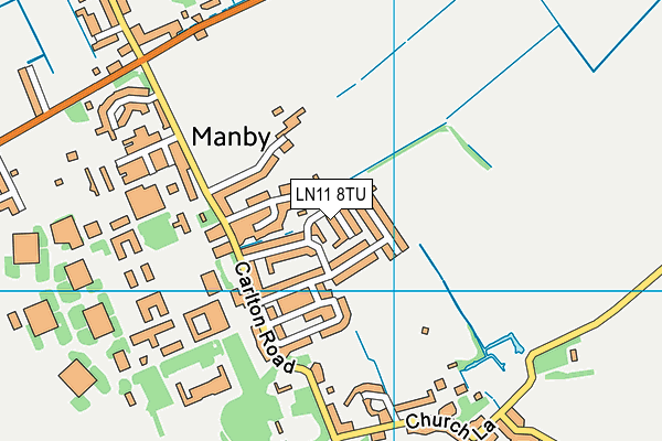 LN11 8TU map - OS VectorMap District (Ordnance Survey)