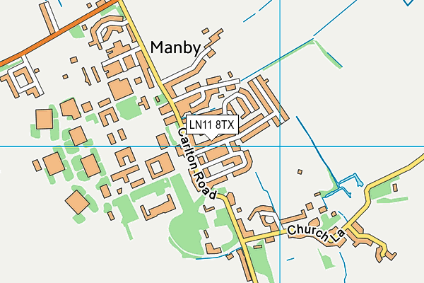 LN11 8TX map - OS VectorMap District (Ordnance Survey)