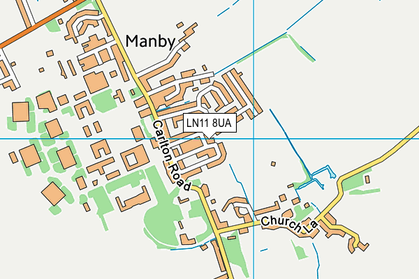 LN11 8UA map - OS VectorMap District (Ordnance Survey)