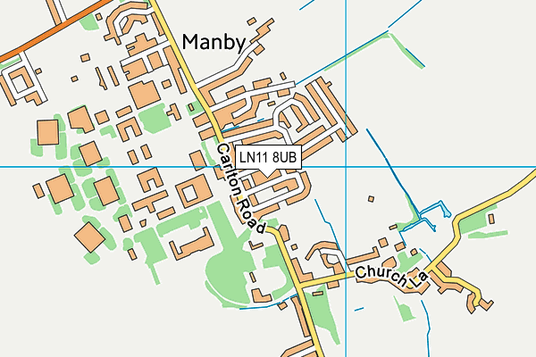 LN11 8UB map - OS VectorMap District (Ordnance Survey)