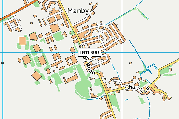 LN11 8UD map - OS VectorMap District (Ordnance Survey)