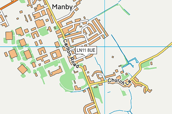LN11 8UE map - OS VectorMap District (Ordnance Survey)