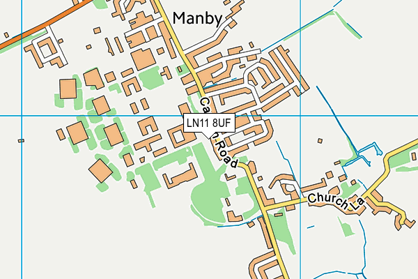 LN11 8UF map - OS VectorMap District (Ordnance Survey)