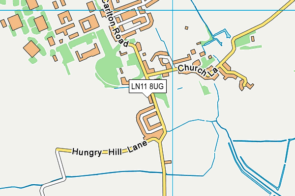 LN11 8UG map - OS VectorMap District (Ordnance Survey)