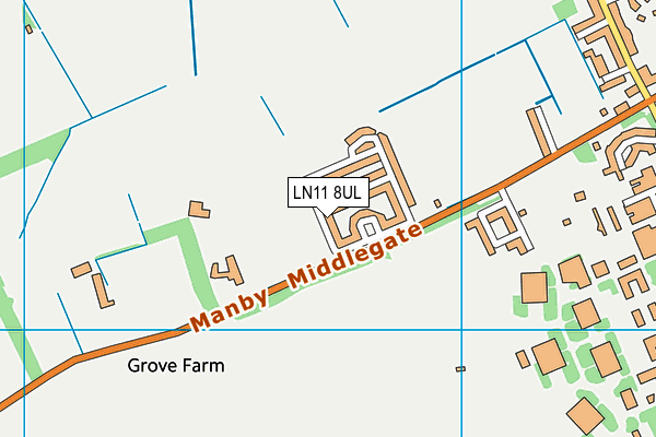 LN11 8UL map - OS VectorMap District (Ordnance Survey)