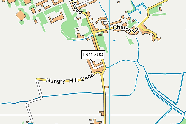 LN11 8UQ map - OS VectorMap District (Ordnance Survey)