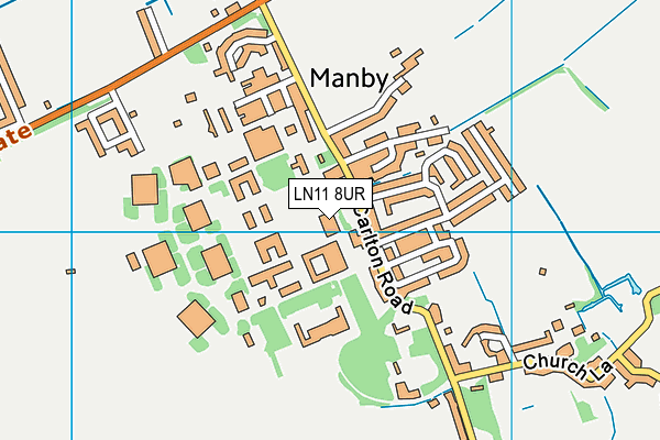 LN11 8UR map - OS VectorMap District (Ordnance Survey)
