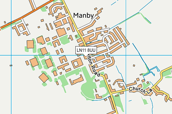 LN11 8UU map - OS VectorMap District (Ordnance Survey)