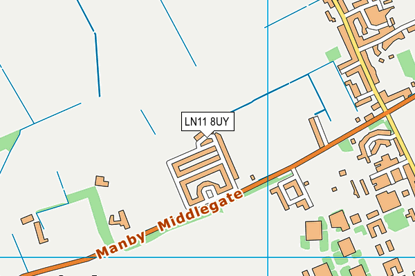 LN11 8UY map - OS VectorMap District (Ordnance Survey)