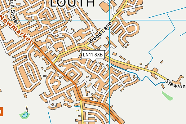 LN11 8XB map - OS VectorMap District (Ordnance Survey)