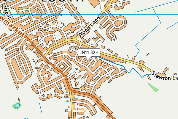 LN11 8XH map - OS VectorMap District (Ordnance Survey)