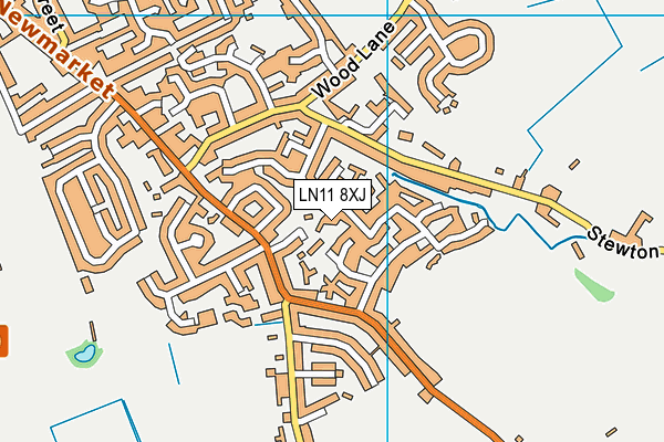 LN11 8XJ map - OS VectorMap District (Ordnance Survey)