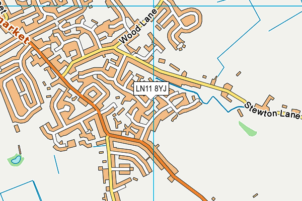 LN11 8YJ map - OS VectorMap District (Ordnance Survey)