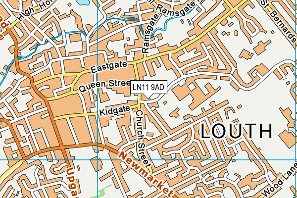 LN11 9AD map - OS VectorMap District (Ordnance Survey)