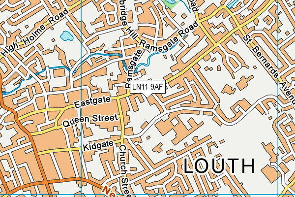 LN11 9AF map - OS VectorMap District (Ordnance Survey)
