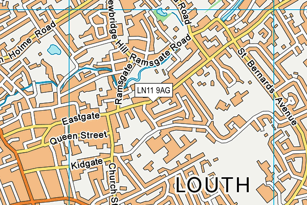 LN11 9AG map - OS VectorMap District (Ordnance Survey)