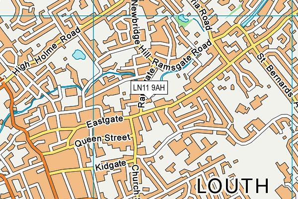 LN11 9AH map - OS VectorMap District (Ordnance Survey)