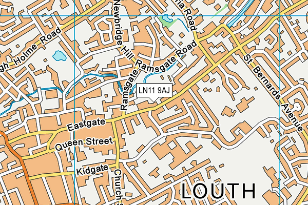 LN11 9AJ map - OS VectorMap District (Ordnance Survey)
