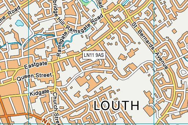 LN11 9AS map - OS VectorMap District (Ordnance Survey)