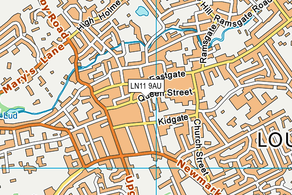 LN11 9AU map - OS VectorMap District (Ordnance Survey)