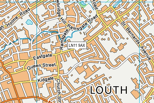 LN11 9AX map - OS VectorMap District (Ordnance Survey)