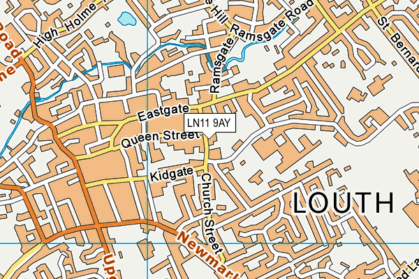 LN11 9AY map - OS VectorMap District (Ordnance Survey)