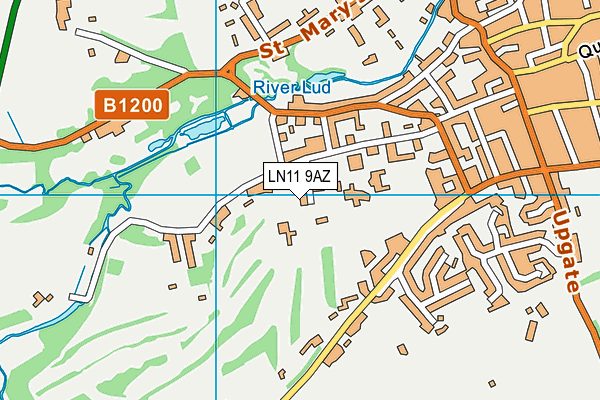 LN11 9AZ map - OS VectorMap District (Ordnance Survey)