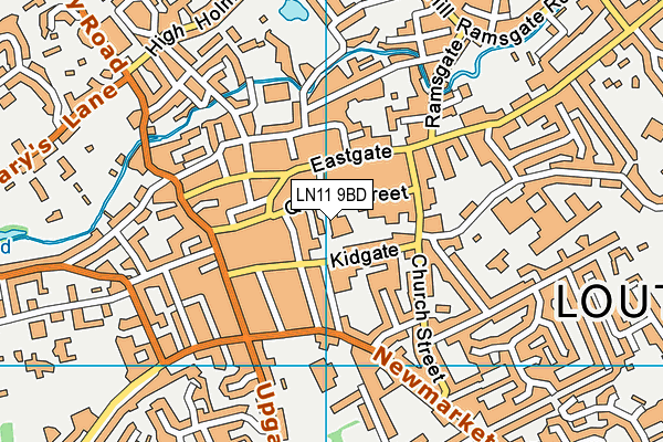 LN11 9BD map - OS VectorMap District (Ordnance Survey)