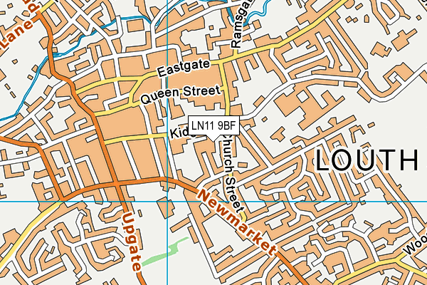 LN11 9BF map - OS VectorMap District (Ordnance Survey)