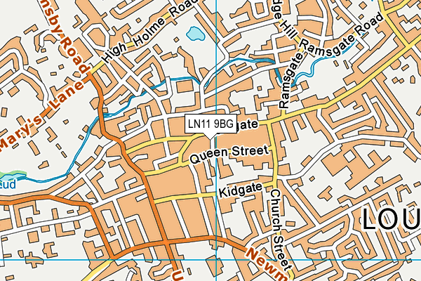 LN11 9BG map - OS VectorMap District (Ordnance Survey)