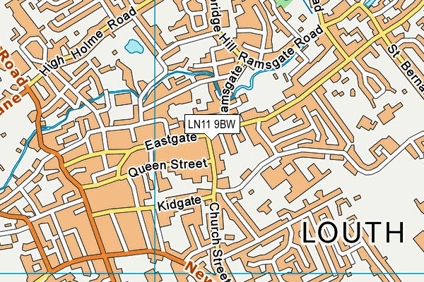 LN11 9BW map - OS VectorMap District (Ordnance Survey)