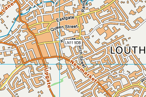 LN11 9DB map - OS VectorMap District (Ordnance Survey)