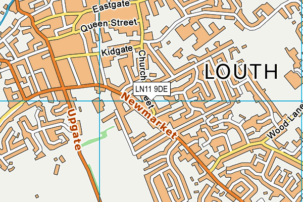 LN11 9DE map - OS VectorMap District (Ordnance Survey)