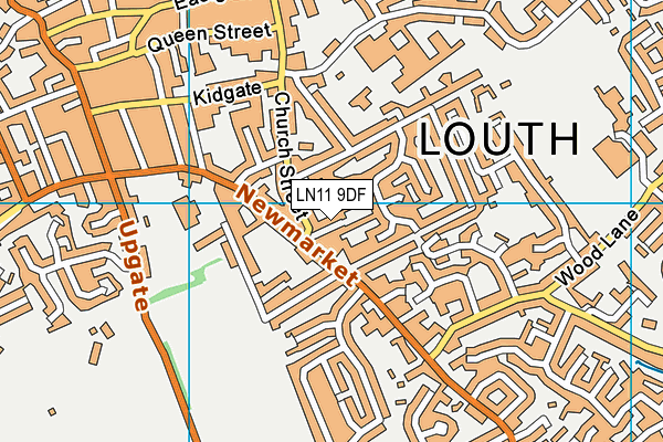 LN11 9DF map - OS VectorMap District (Ordnance Survey)