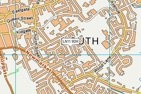 LN11 9DH map - OS VectorMap District (Ordnance Survey)