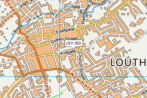 LN11 9EA map - OS VectorMap District (Ordnance Survey)