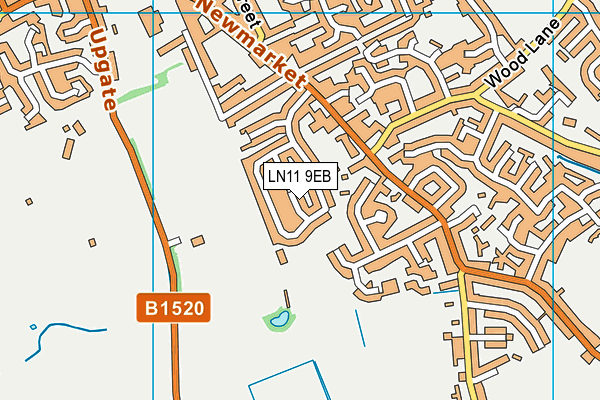 LN11 9EB map - OS VectorMap District (Ordnance Survey)