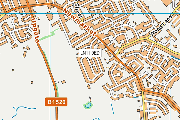 LN11 9ED map - OS VectorMap District (Ordnance Survey)