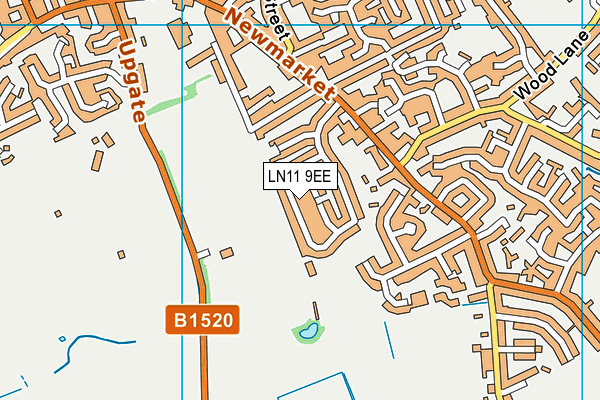 LN11 9EE map - OS VectorMap District (Ordnance Survey)