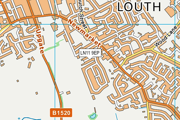 LN11 9EP map - OS VectorMap District (Ordnance Survey)