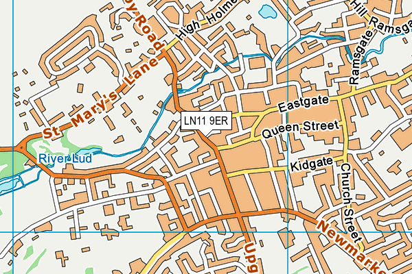 LN11 9ER map - OS VectorMap District (Ordnance Survey)