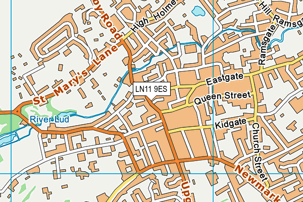 LN11 9ES map - OS VectorMap District (Ordnance Survey)